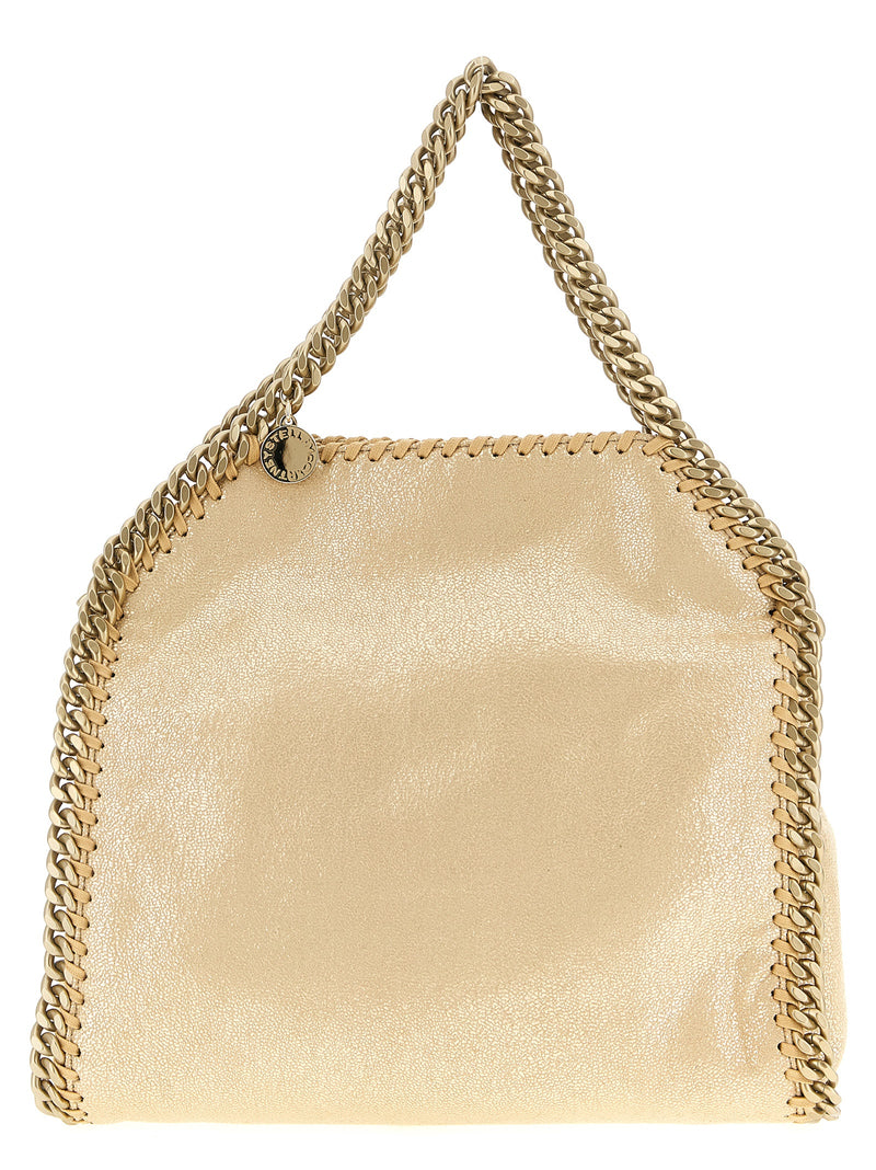 Stella McCartney Falabella Mini Handbag in Gold Polyester