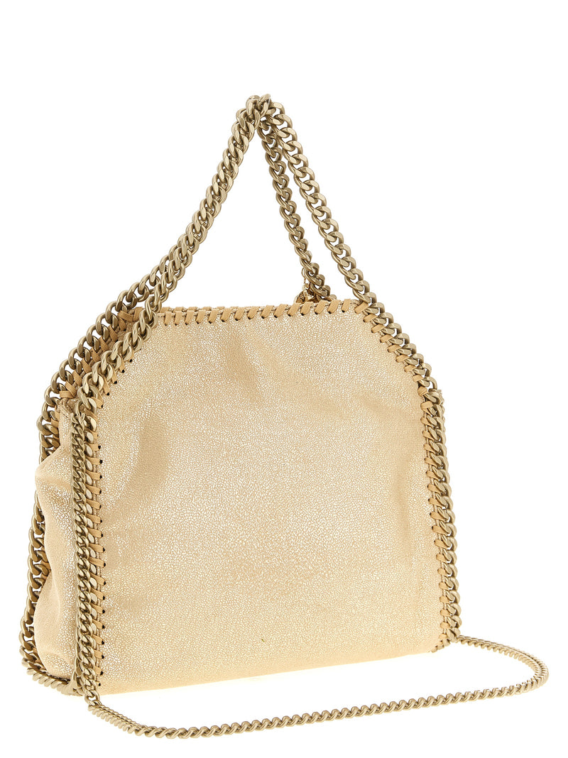 Stella McCartney Falabella Mini Handbag in Gold Polyester
