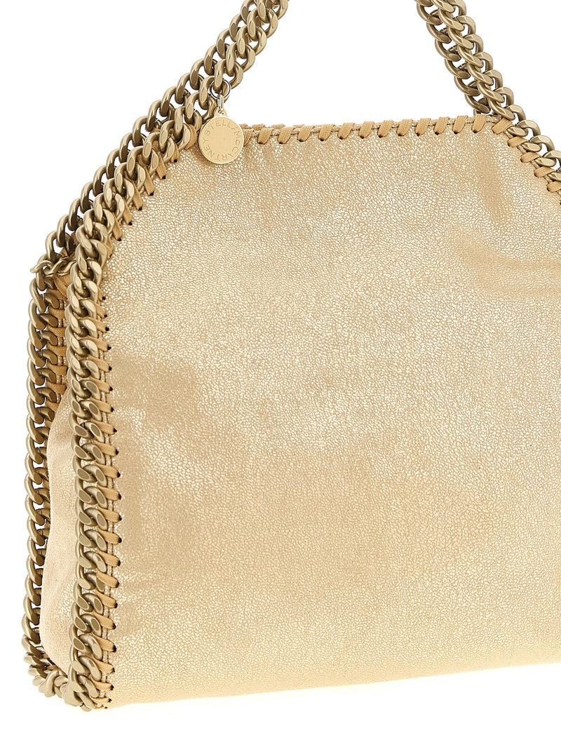 Stella McCartney Falabella Mini Handbag in Gold Polyester