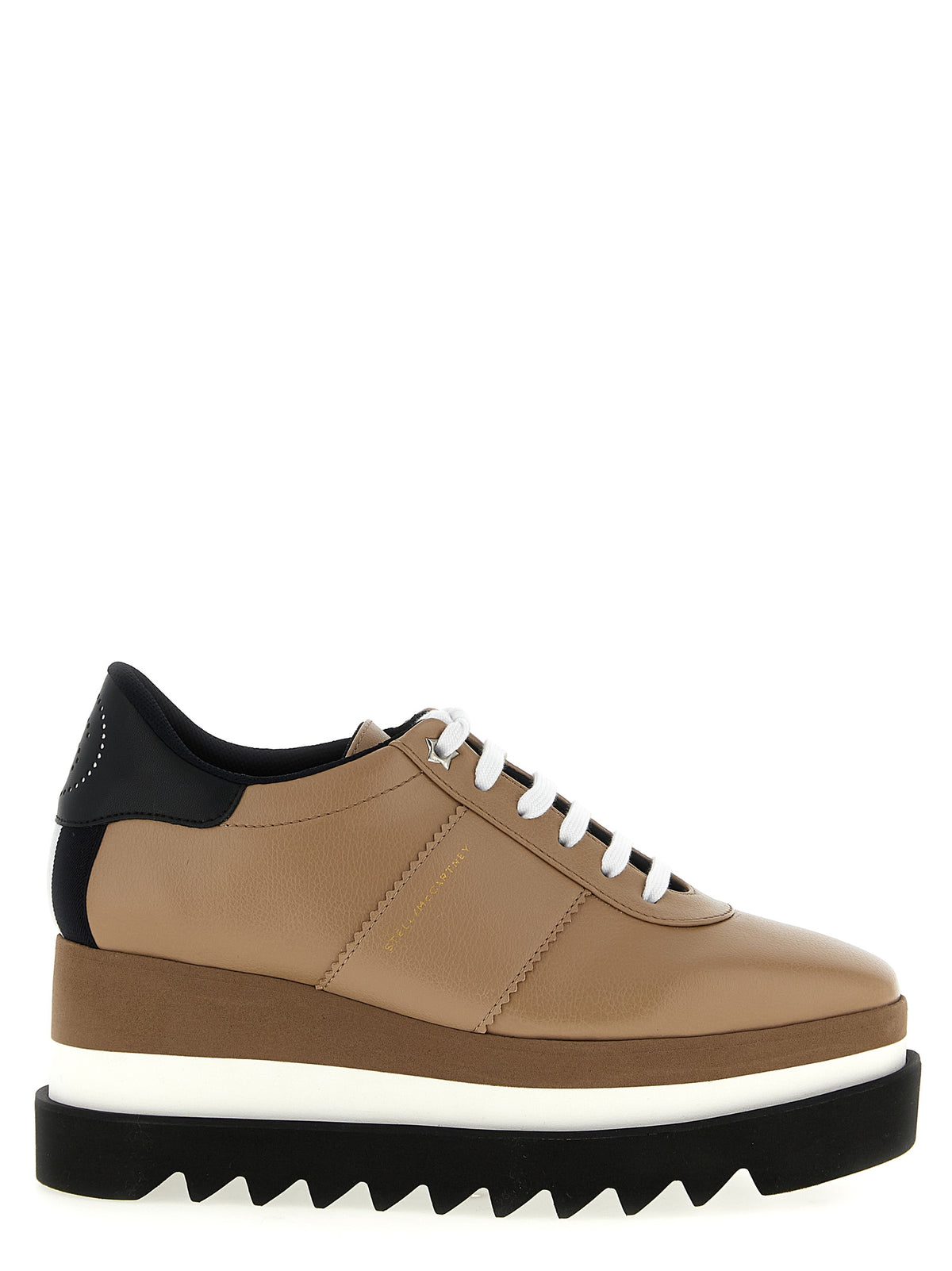 Sandales compensées Stella McCartney en polyéthylène beige
