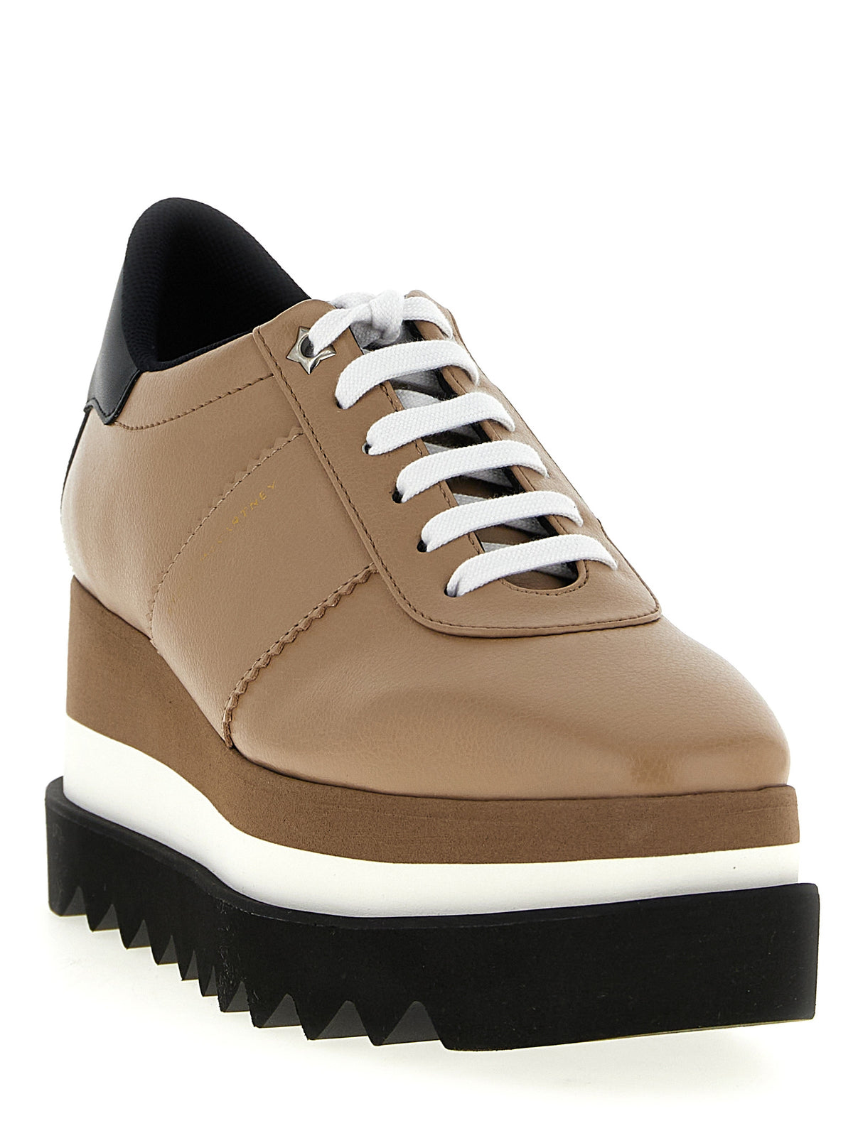 Sandales compensées Stella McCartney en polyéthylène beige