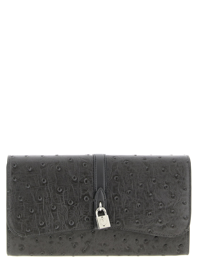 Stella McCartney Porte-cartes noir en polyamide