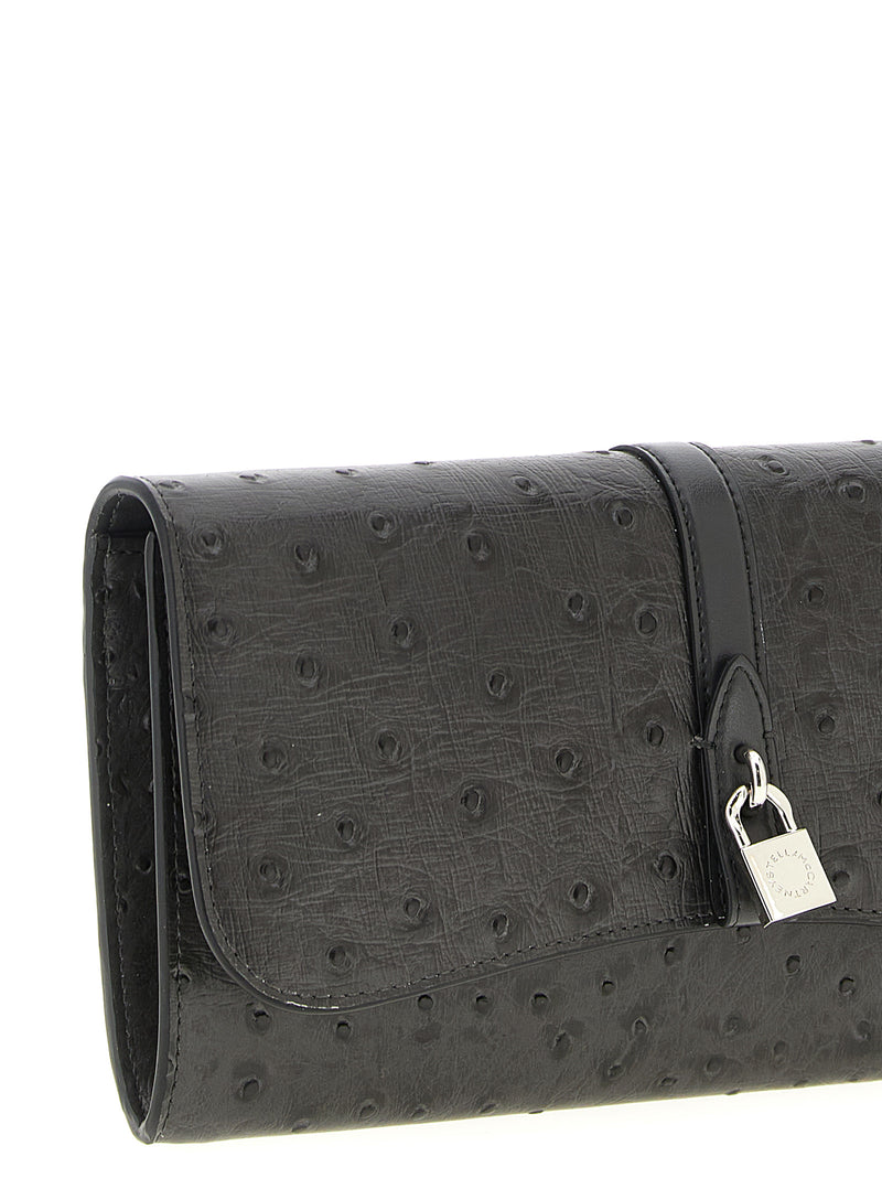 Stella McCartney Porte-cartes noir en polyamide