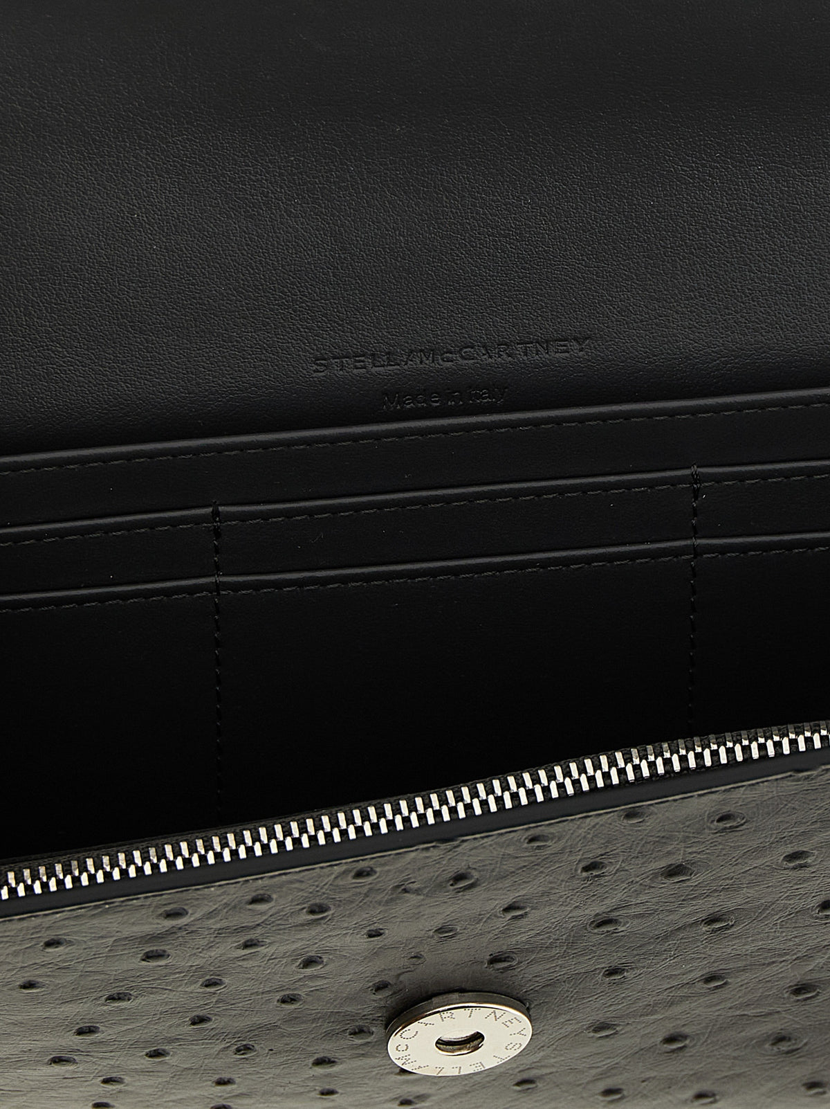 Stella McCartney Porte-cartes noir en polyamide