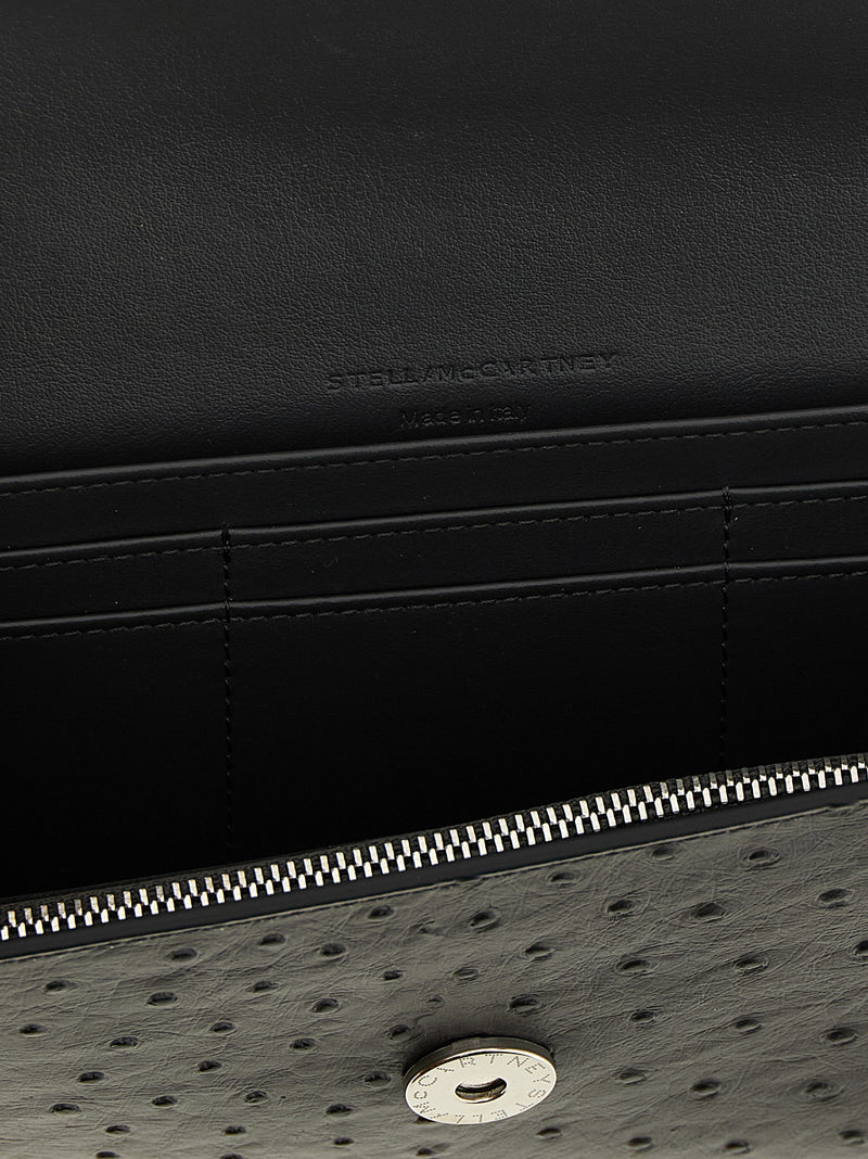 Stella McCartney Porte-cartes noir en polyamide