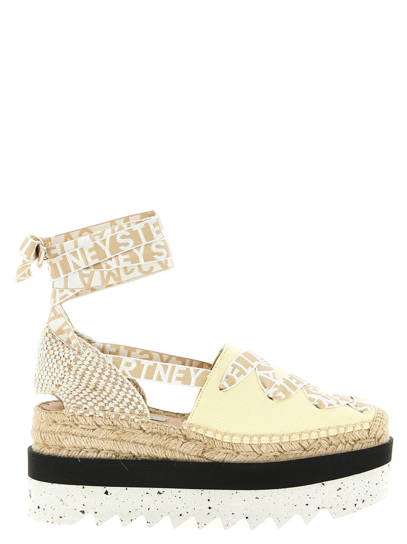Sandales compensées bicolores en polyéthylène Stella McCartney