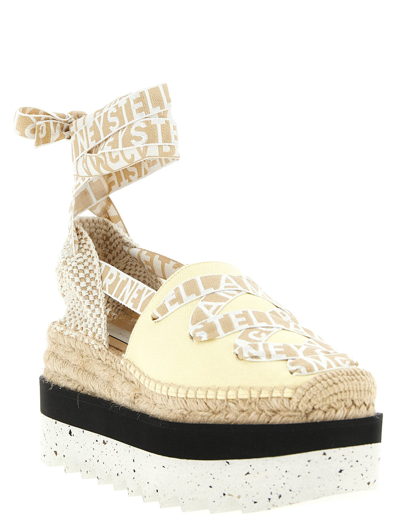 Sandales compensées bicolores en polyéthylène Stella McCartney