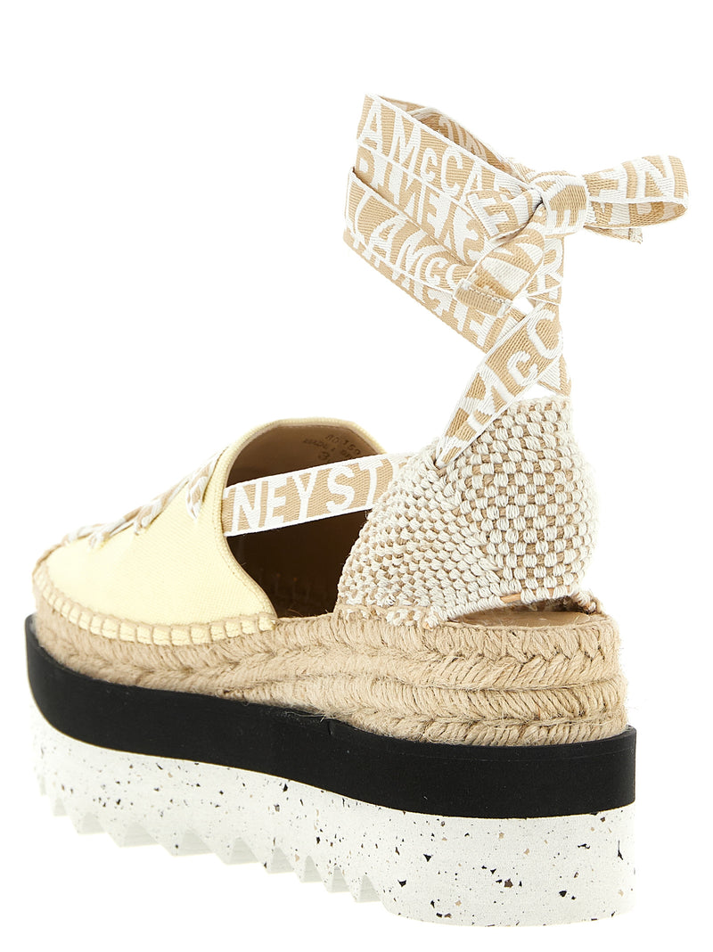 Sandales compensées bicolores en polyéthylène Stella McCartney