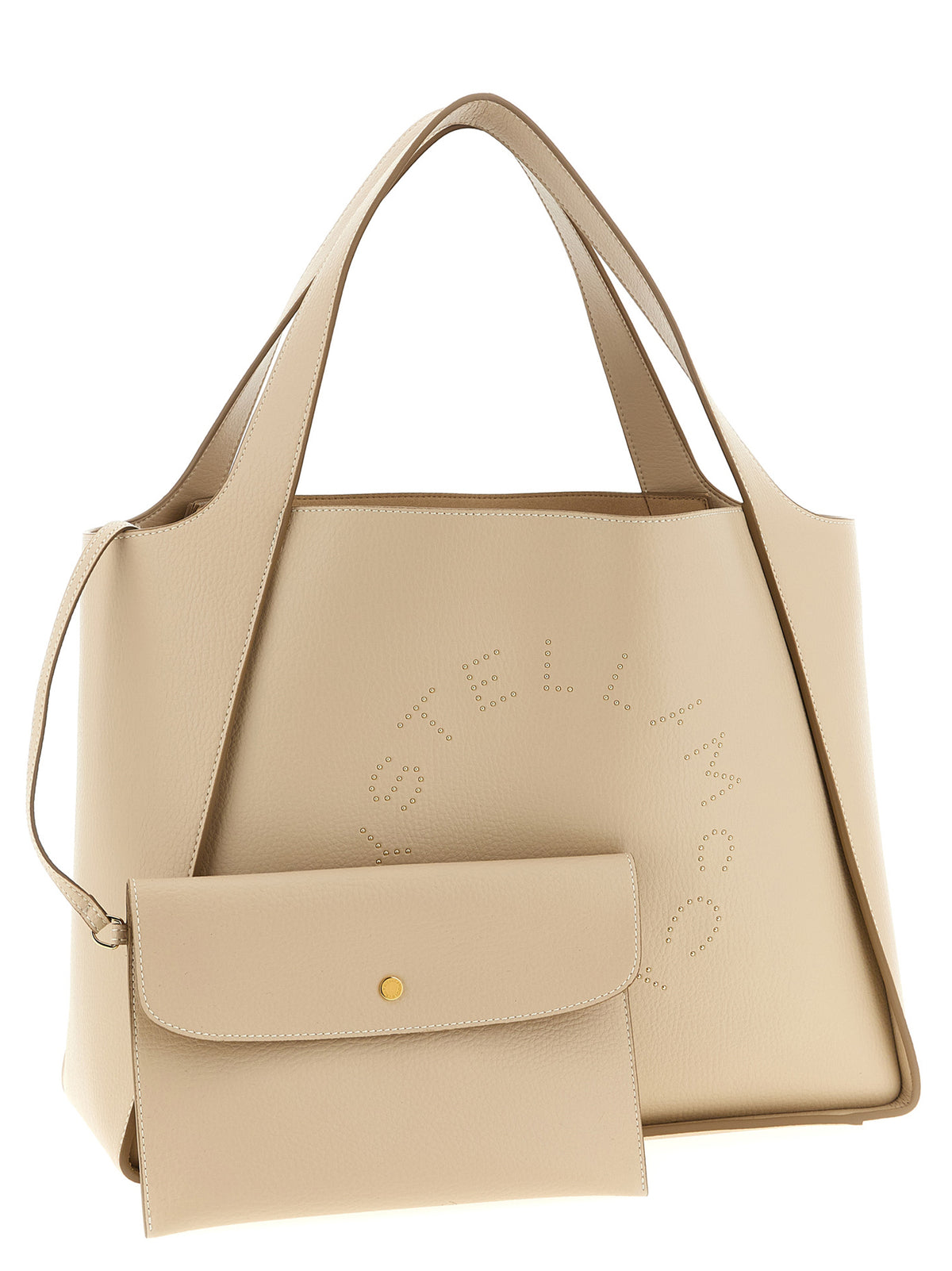 Stella McCartney Beige Polyamide Tote Bag - Logo Bag