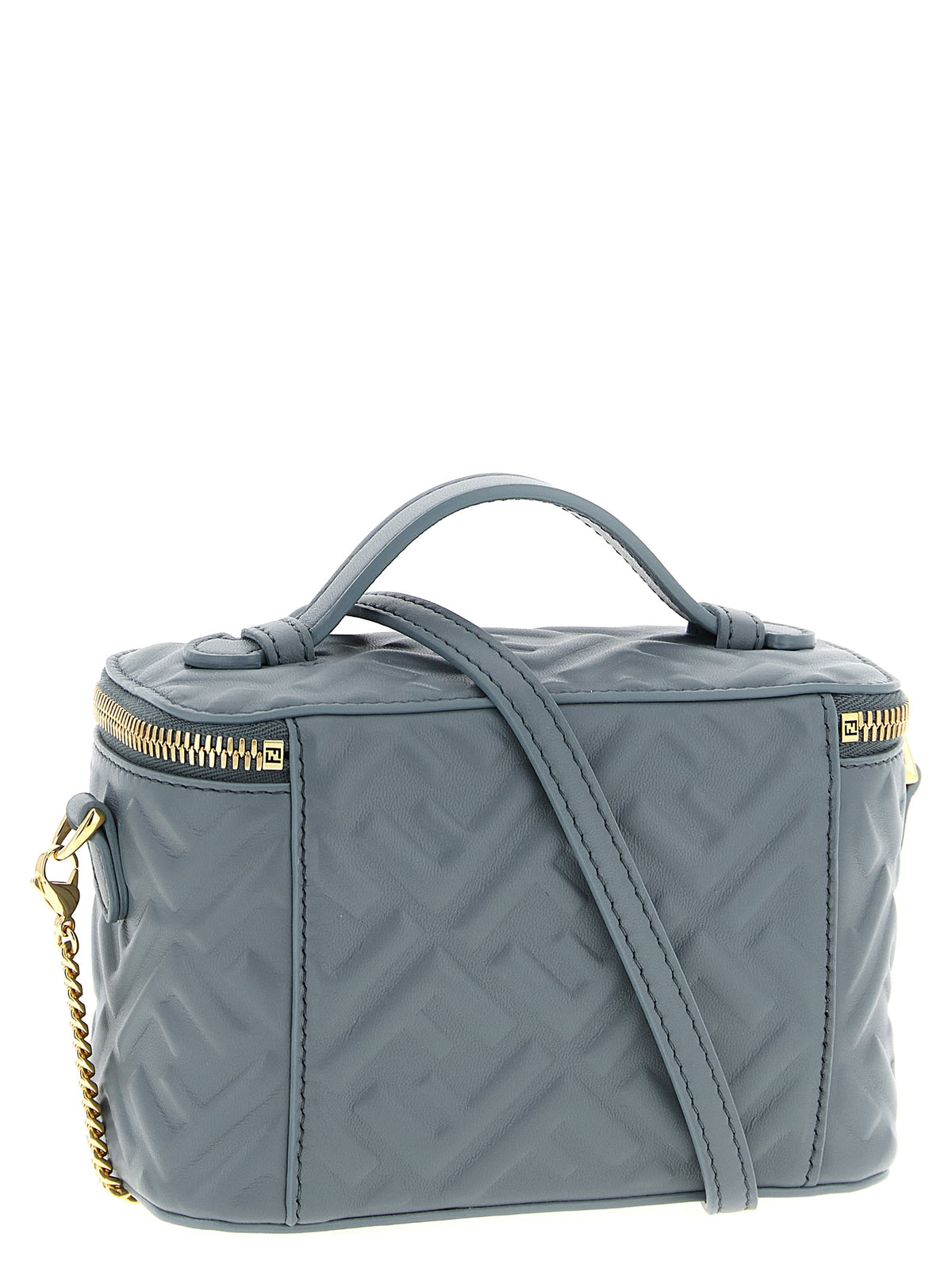 Sac à main Fendi en cuir d'agneau bleu