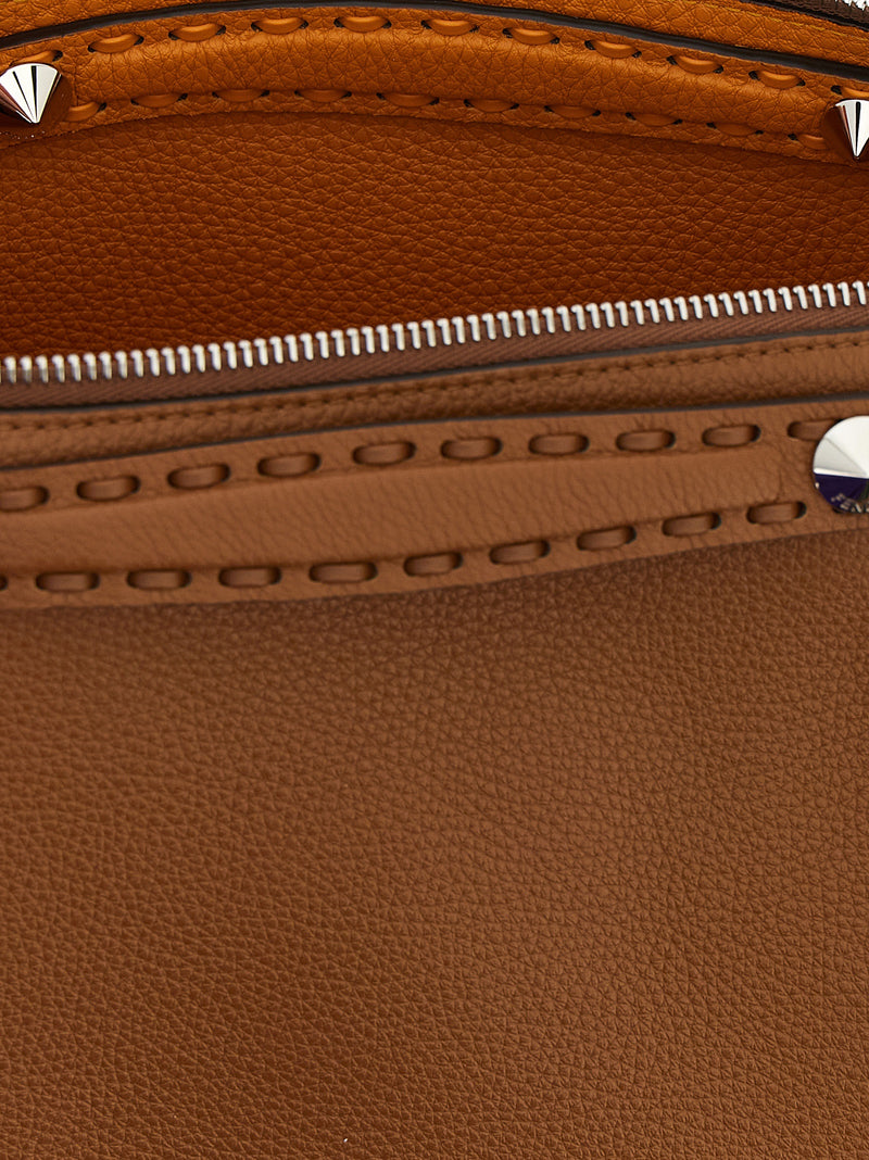Fendi By The Way Selleria Medium Brown Calfskin Handbag