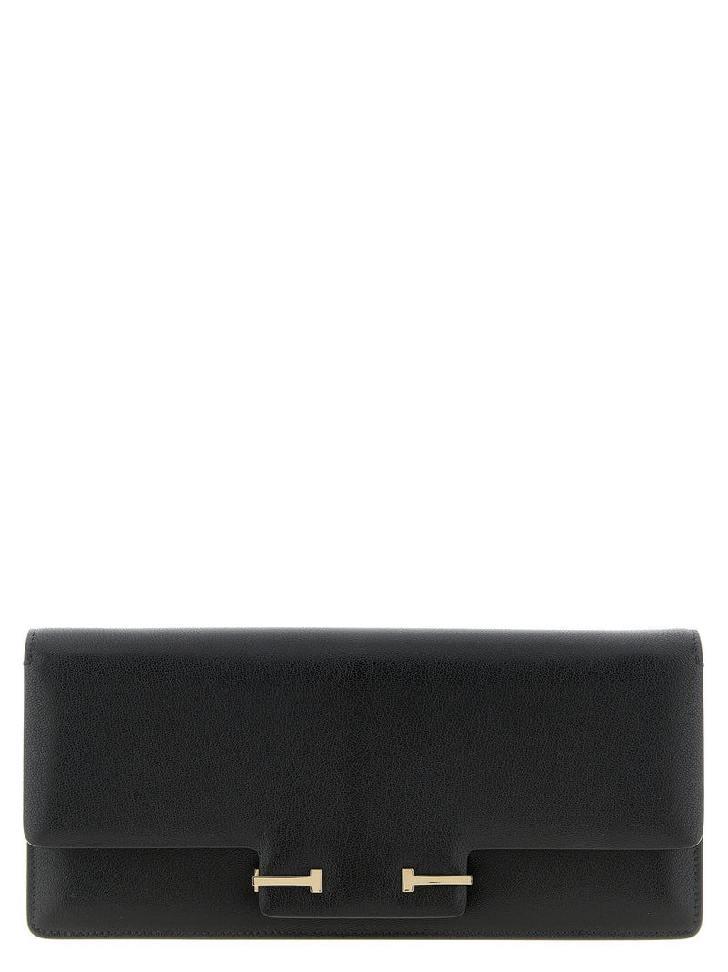 Tom Ford Black Goatskin Shoulder Bag - Timeless Elegance