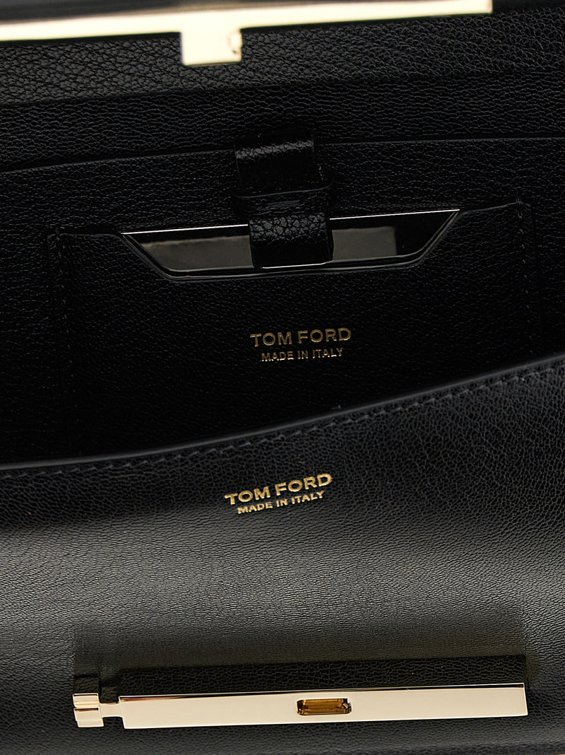 Tom Ford Black Goatskin Shoulder Bag - Timeless Elegance