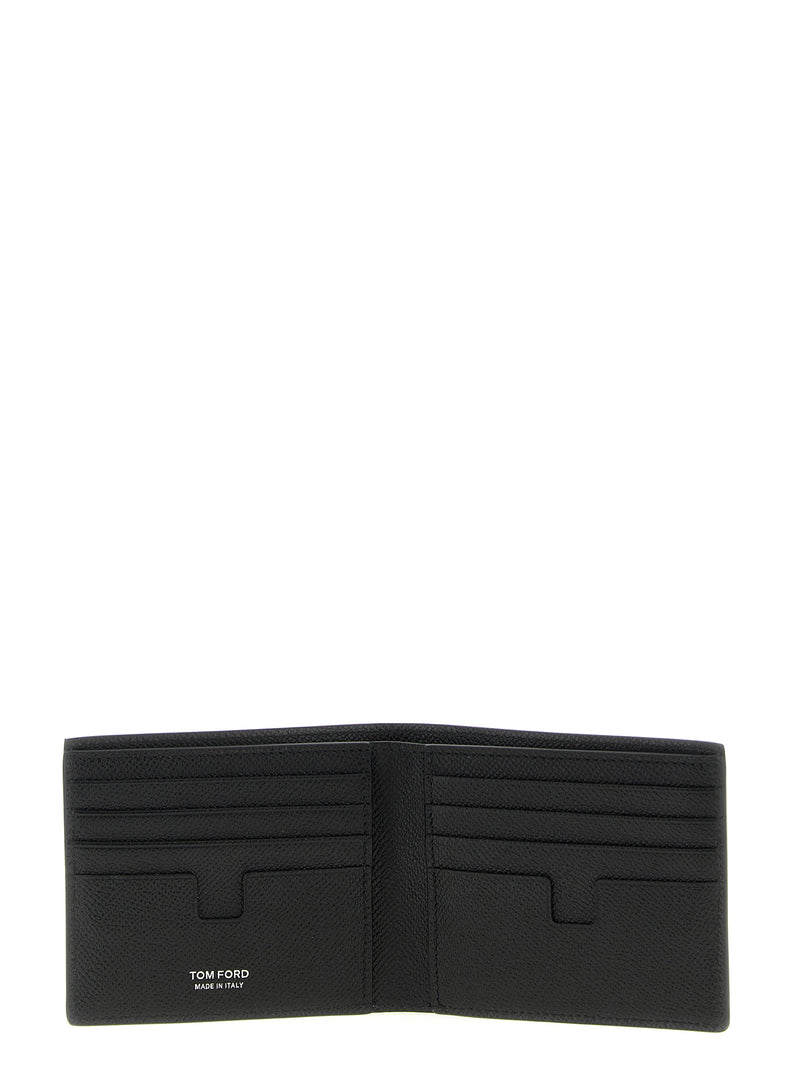 Tom Ford Black Calfskin Wallet - Elegant Bifold Design