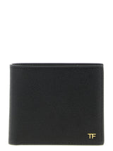 Portefeuille Tom Ford en cuir de veau noir