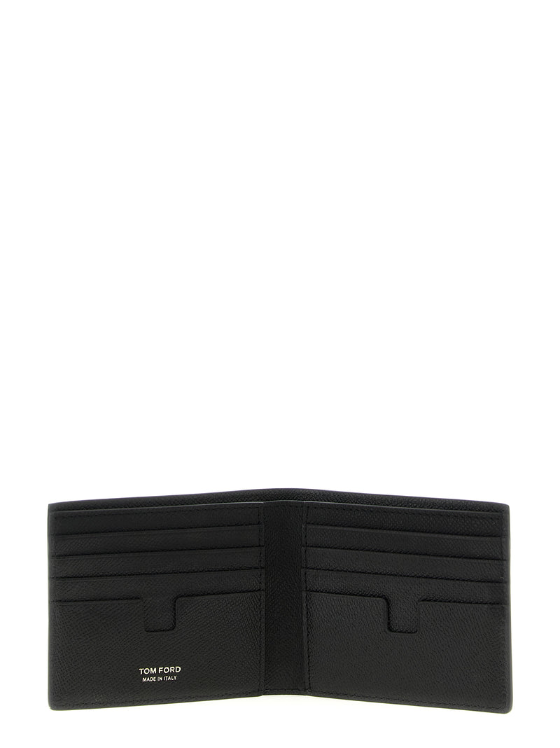 Portefeuille Tom Ford en cuir de veau noir