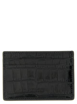 Porte-cartes Tom Ford en cuir de veau noir