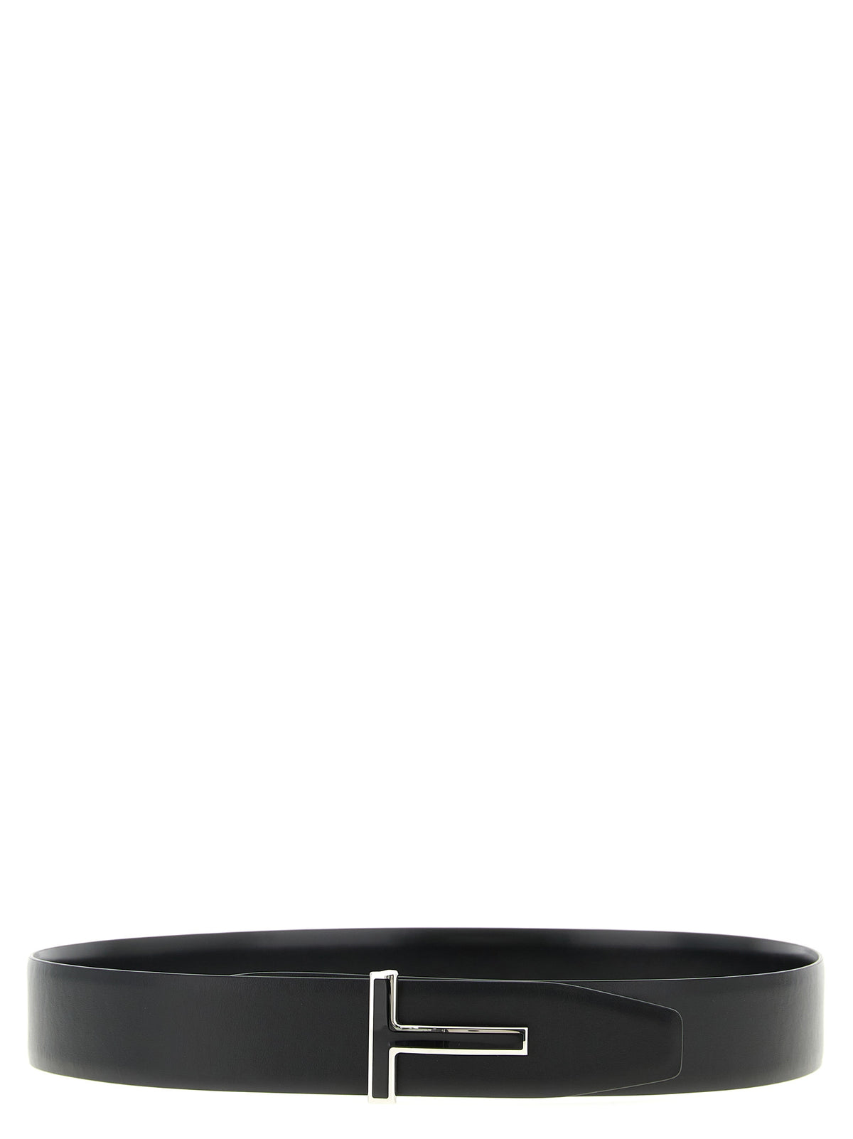 Tom Ford Black Calfskin Regular Belt - Versatile Luxury Accessory