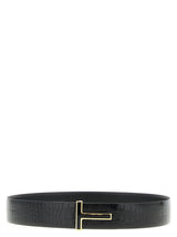 Ceinture Tom Ford en veau noir