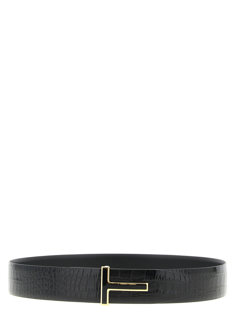Ceinture Tom Ford en veau noir
