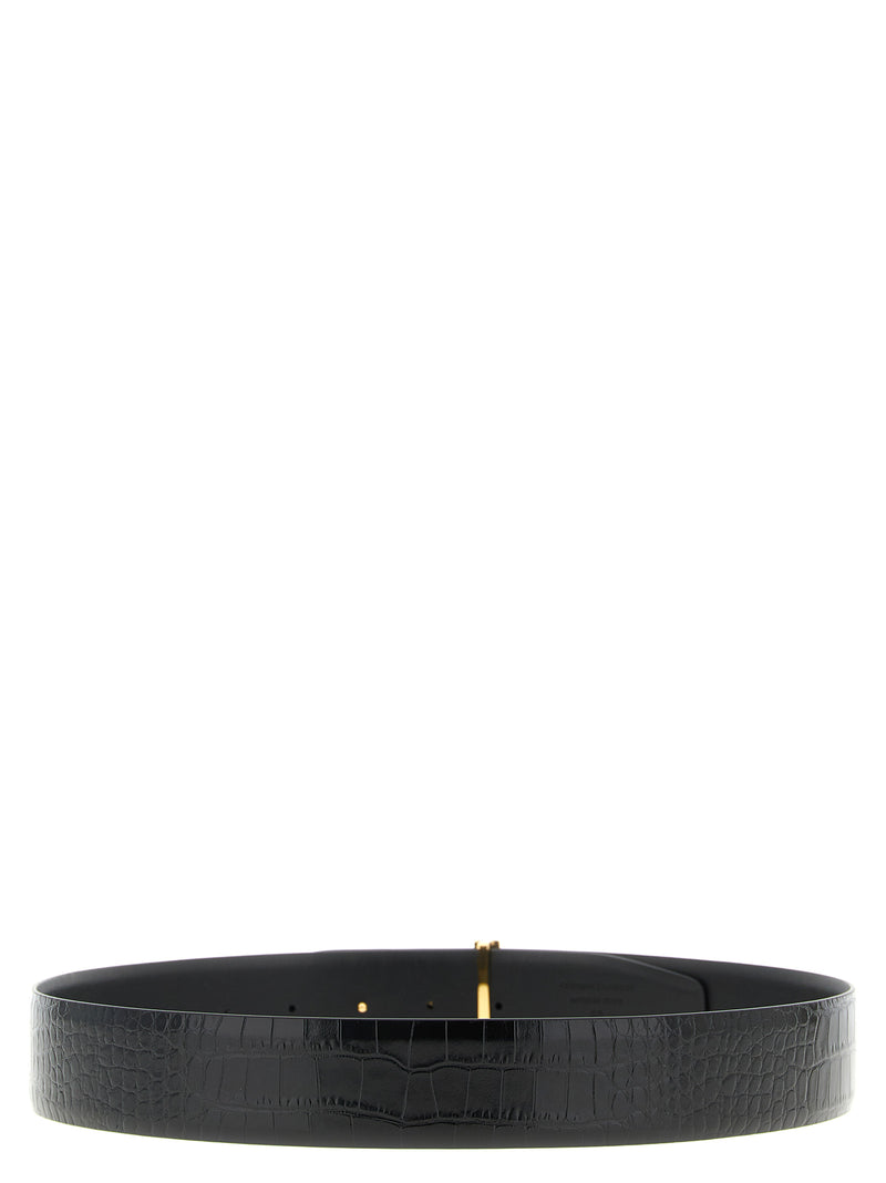 Ceinture Tom Ford en veau noir