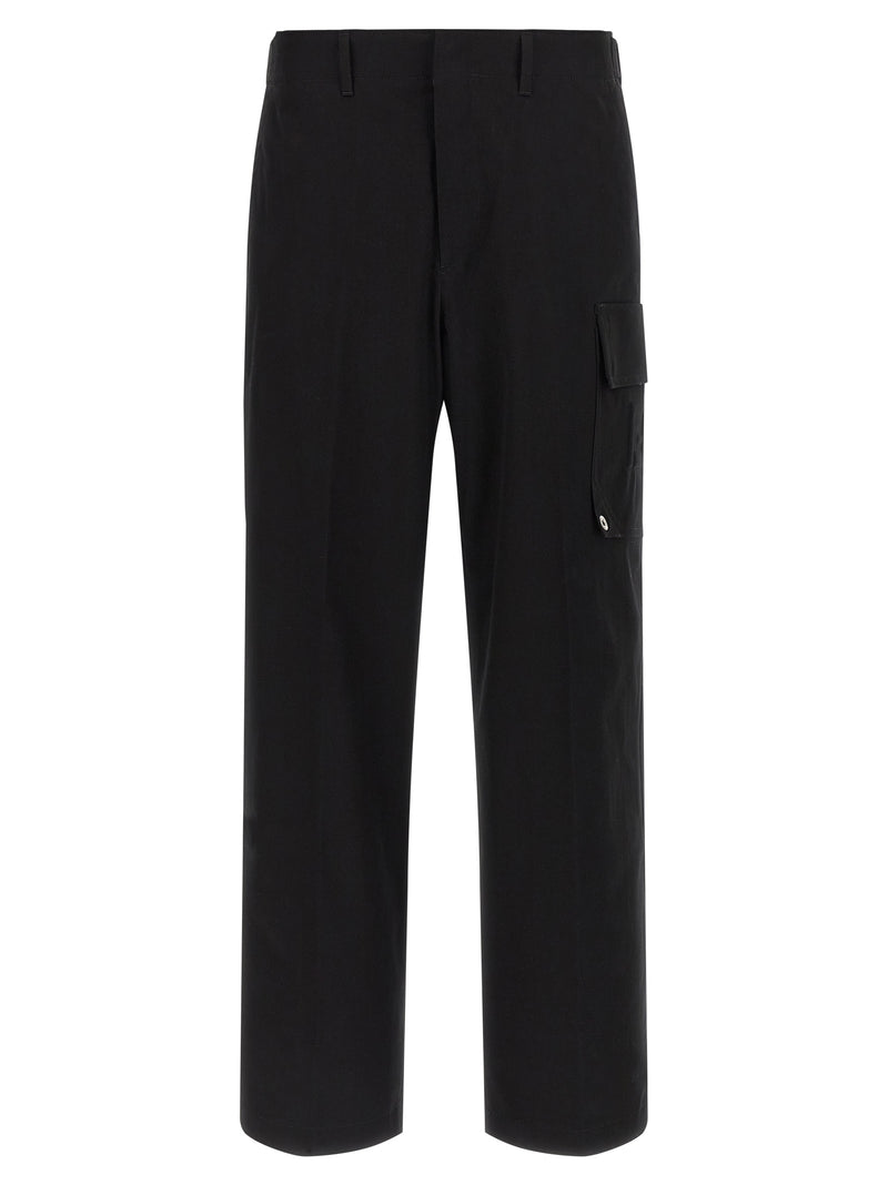Pantalon cargo Fendi en coton noir