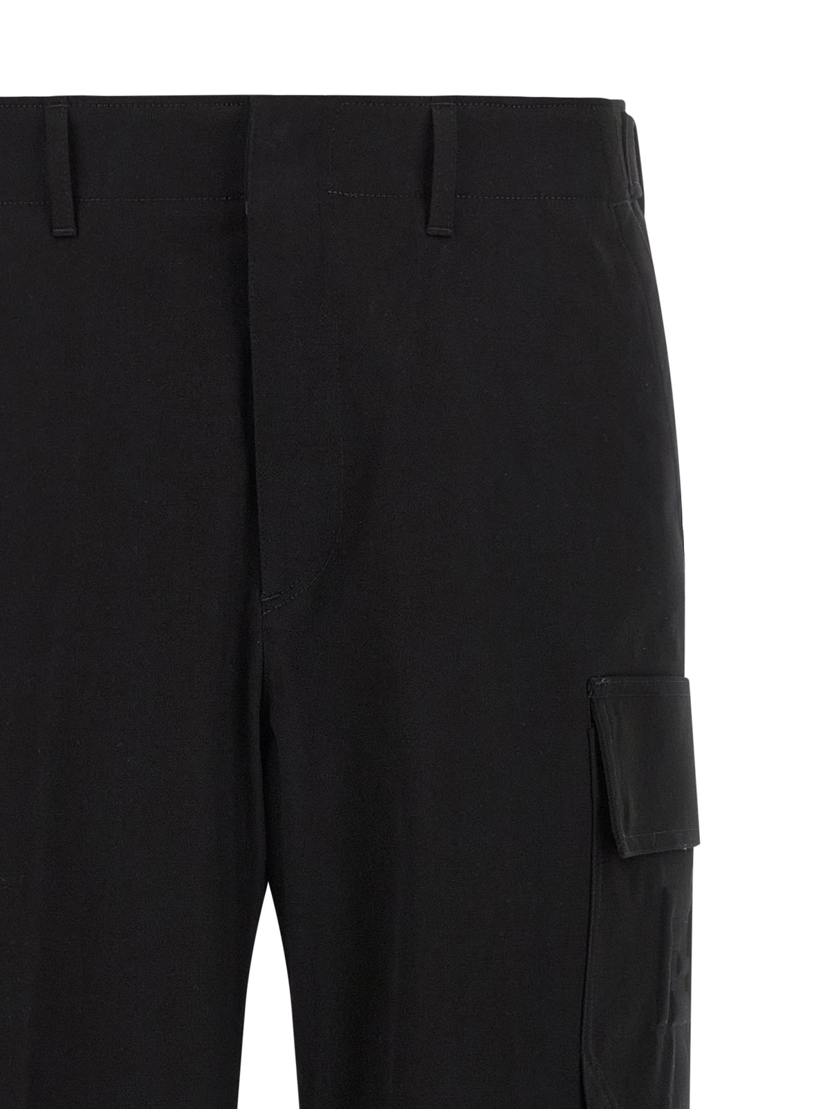 Pantalon cargo Fendi en coton noir