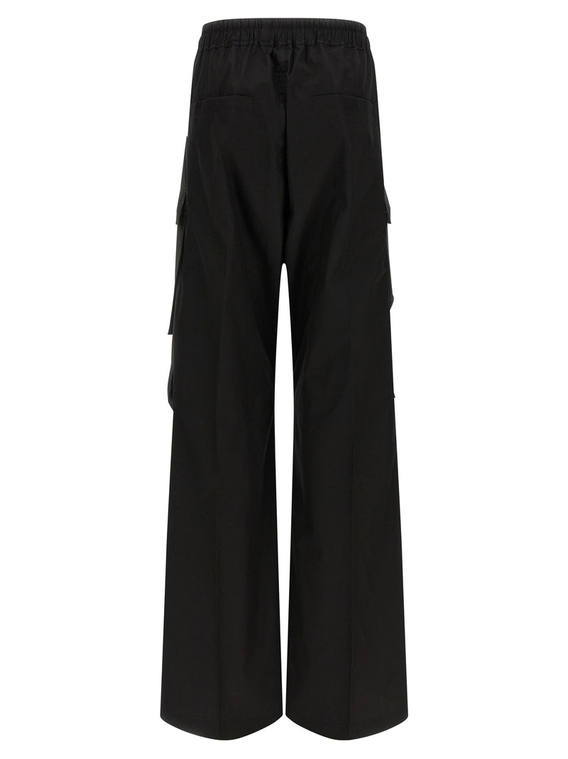 Rick Owens Cargobelas Black Cotton Cargo Pants for Women