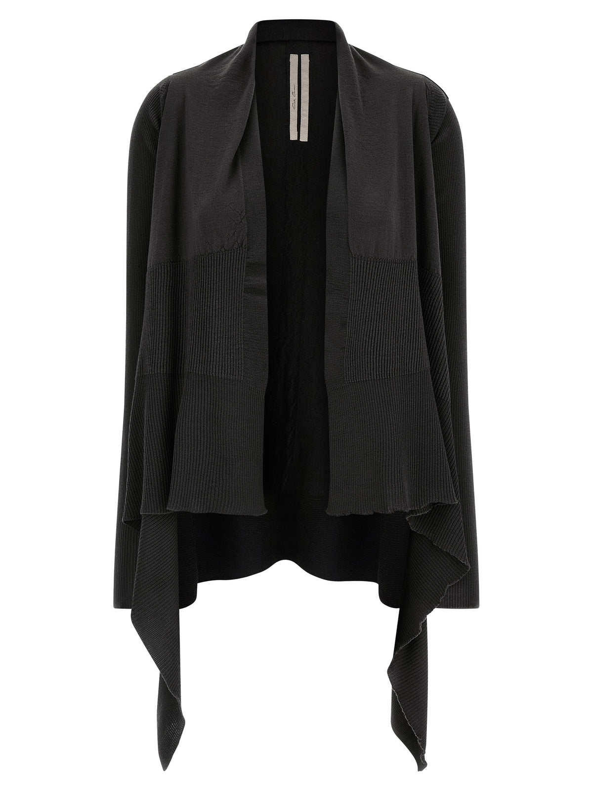 Rick Owens Black Wool Cardigan