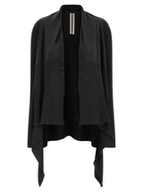 Rick Owens Black Wool Cardigan
