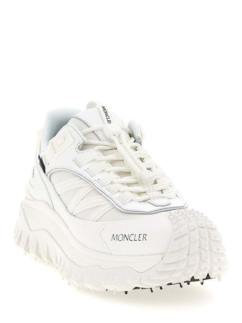 Baskets de sport Moncler blanches en polyamide