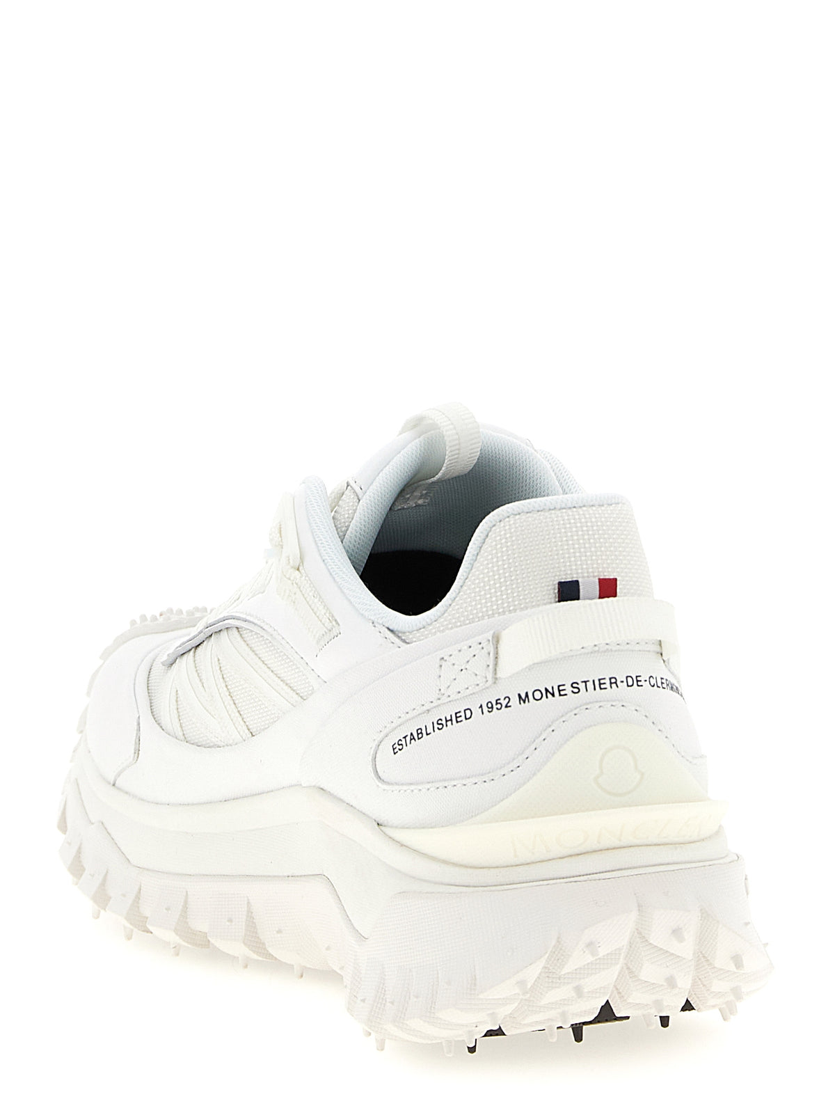 Baskets de sport Moncler blanches en polyamide
