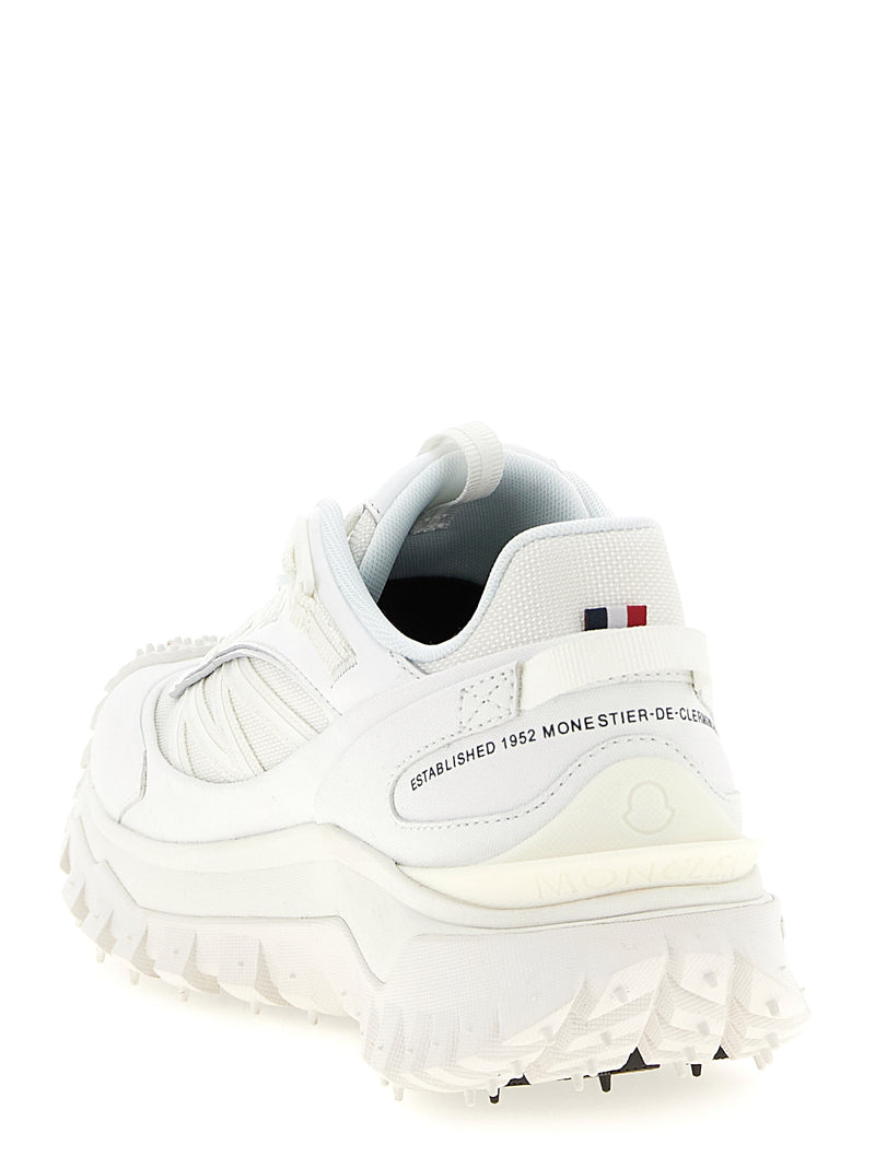 Baskets de sport Moncler blanches en polyamide