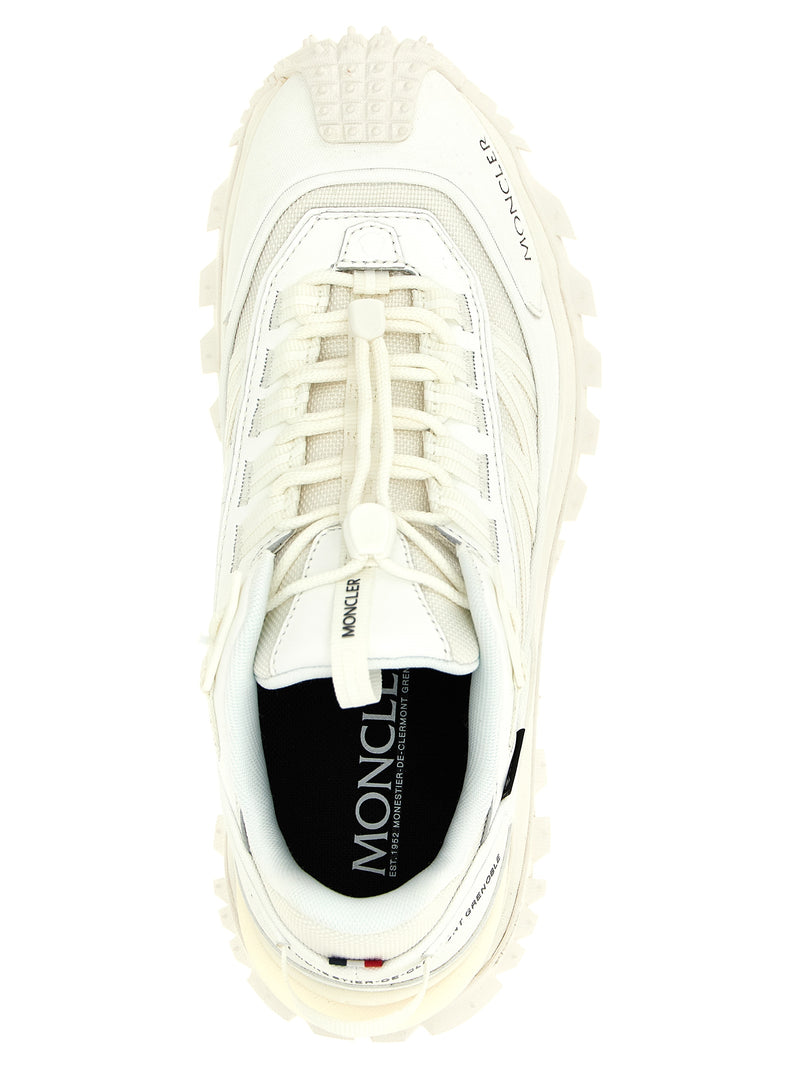 Baskets de sport Moncler blanches en polyamide