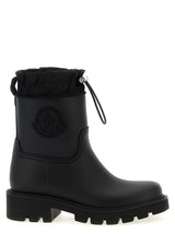 Moncler Black Pvc Ankle Boots