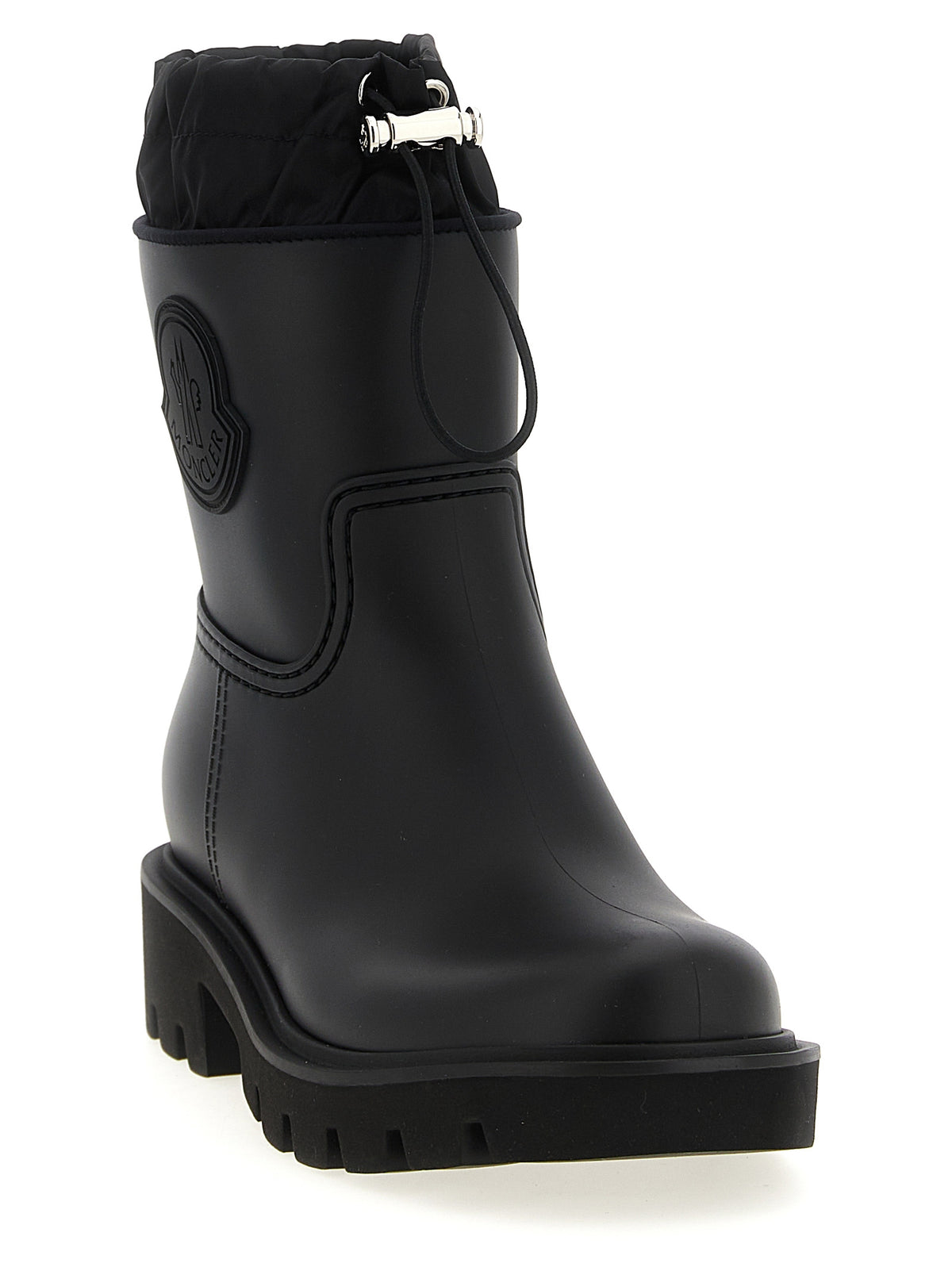Moncler Black Pvc Ankle Boots