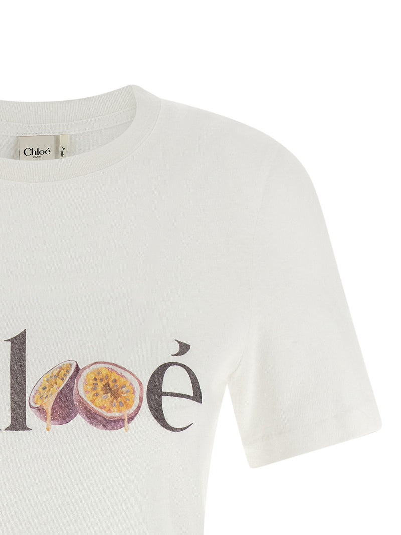 Chloé White Cotton T-Shirt for Women