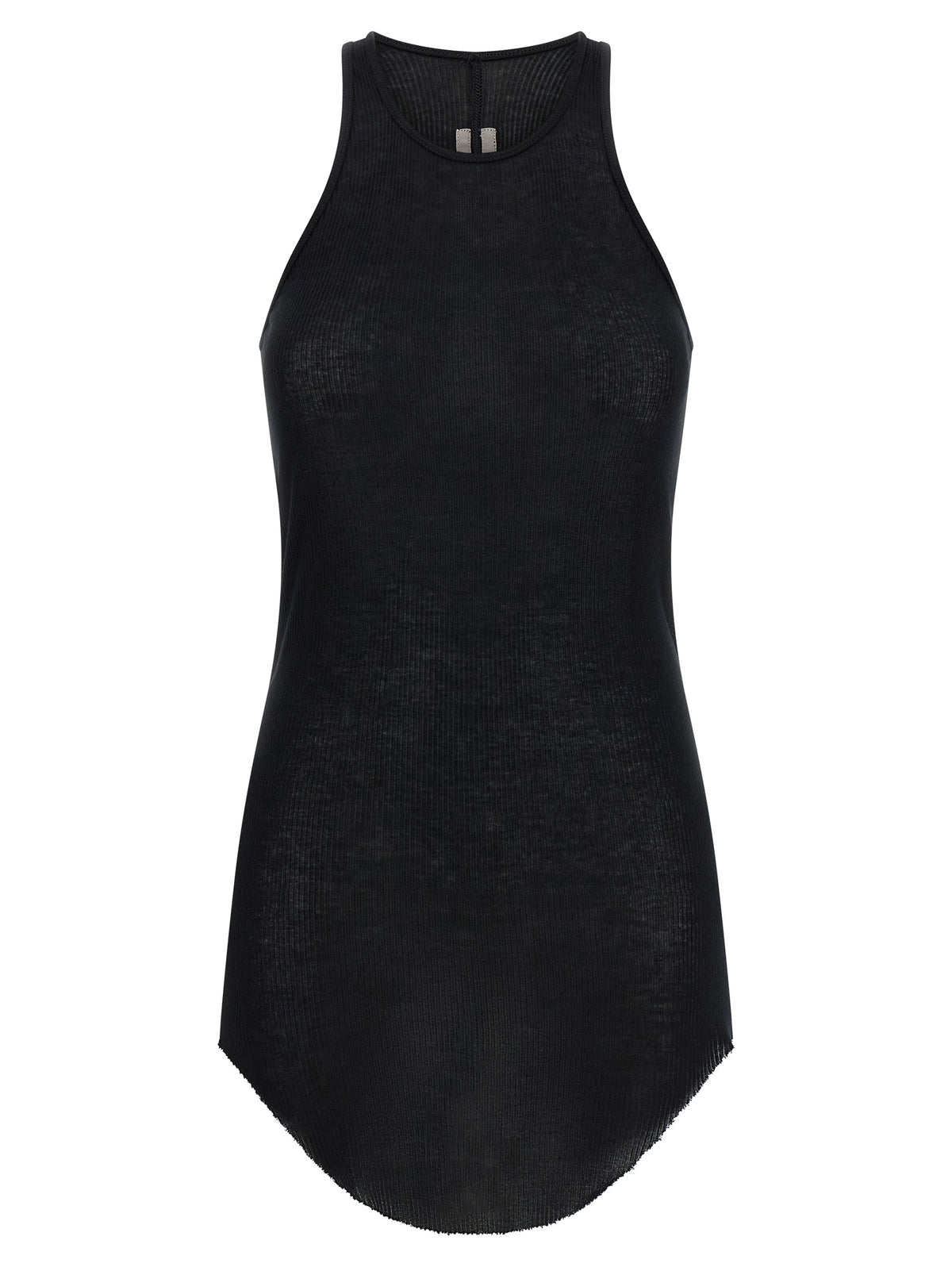 Rick Owens Black Viscose Tank Tops