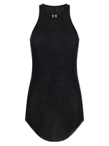 Rick Owens Black Viscose Tank Tops