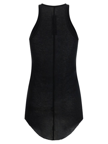 Rick Owens Black Viscose Tank Tops