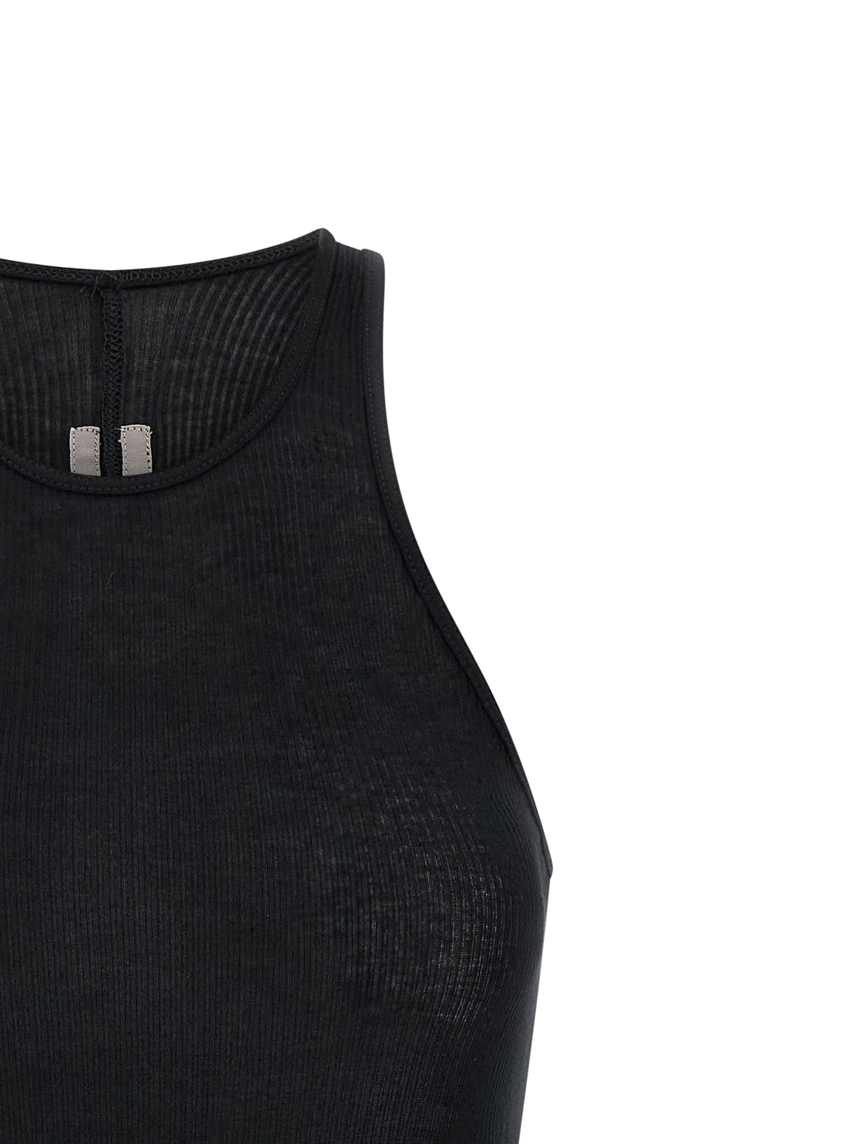 Rick Owens Black Viscose Tank Tops