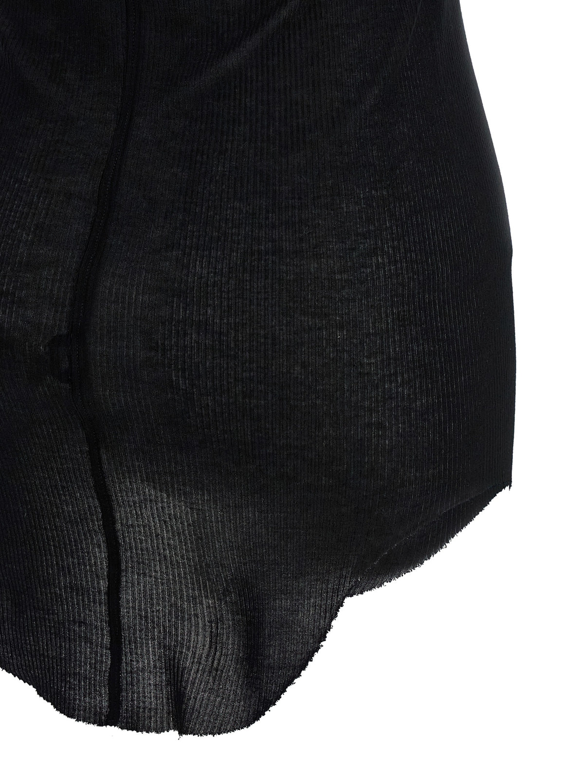 Rick Owens Black Viscose Tank Tops