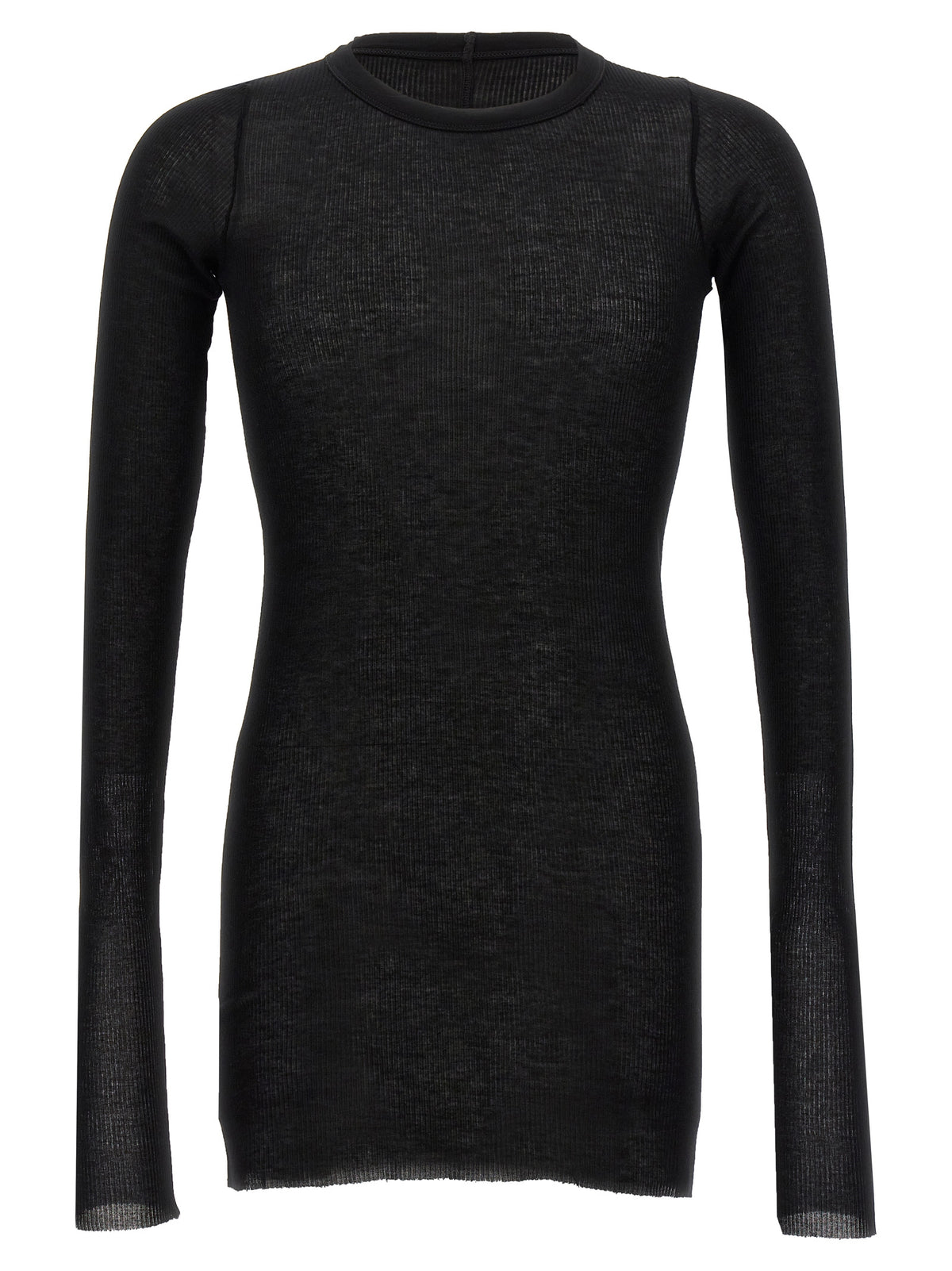Rick Owens Black Viscose T-Shirt