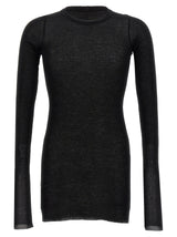 Rick Owens Black Viscose T-Shirt