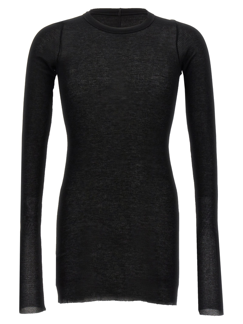 T-shirt noir en viscose Rick Owens