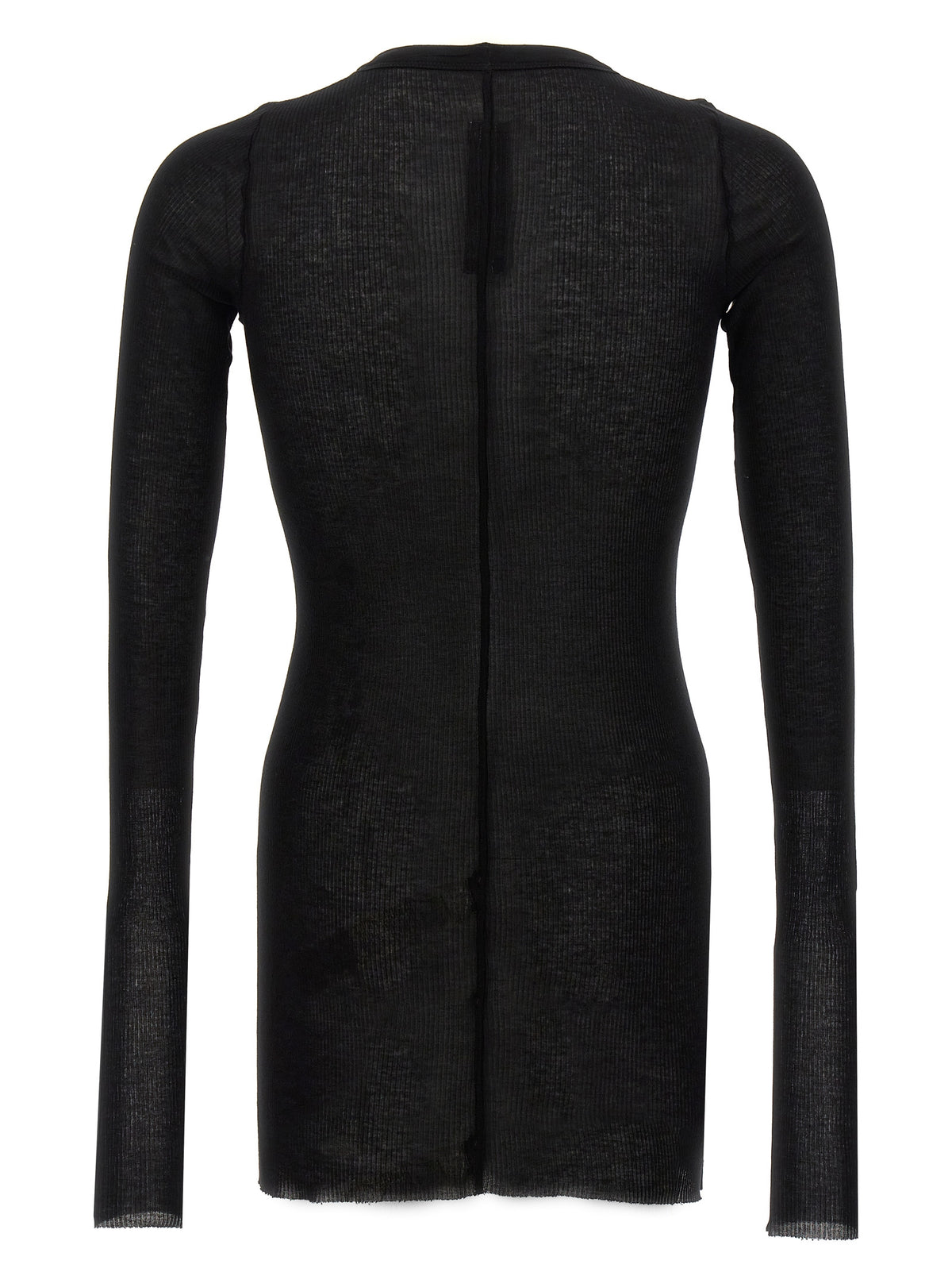 Rick Owens Black Viscose T-Shirt