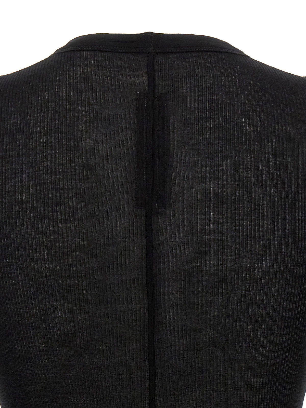 Rick Owens Black Viscose T-Shirt