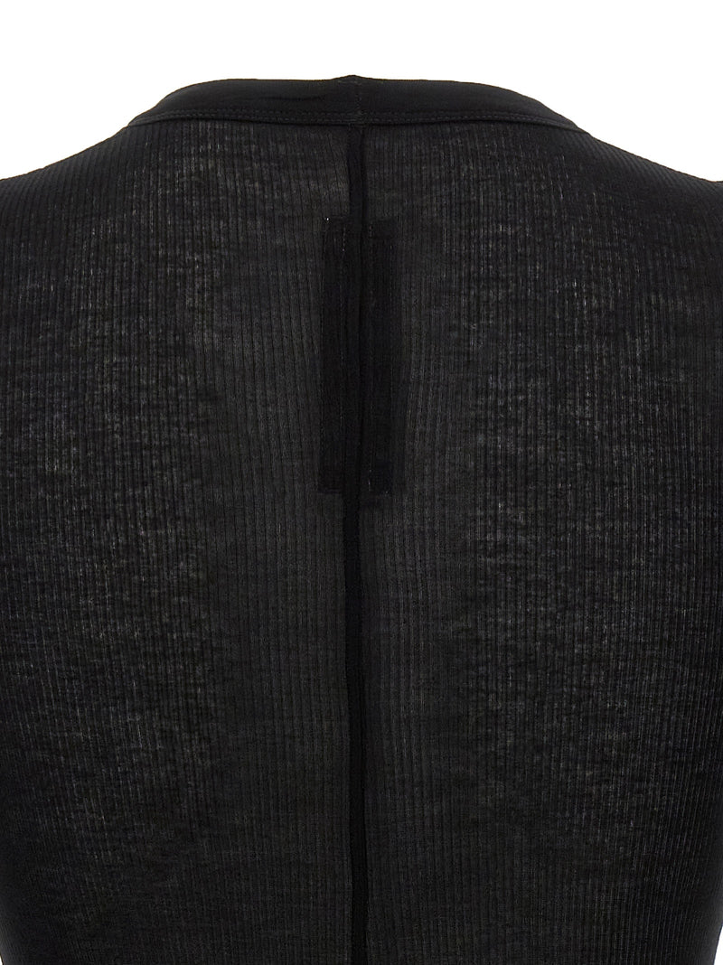 T-shirt noir en viscose Rick Owens