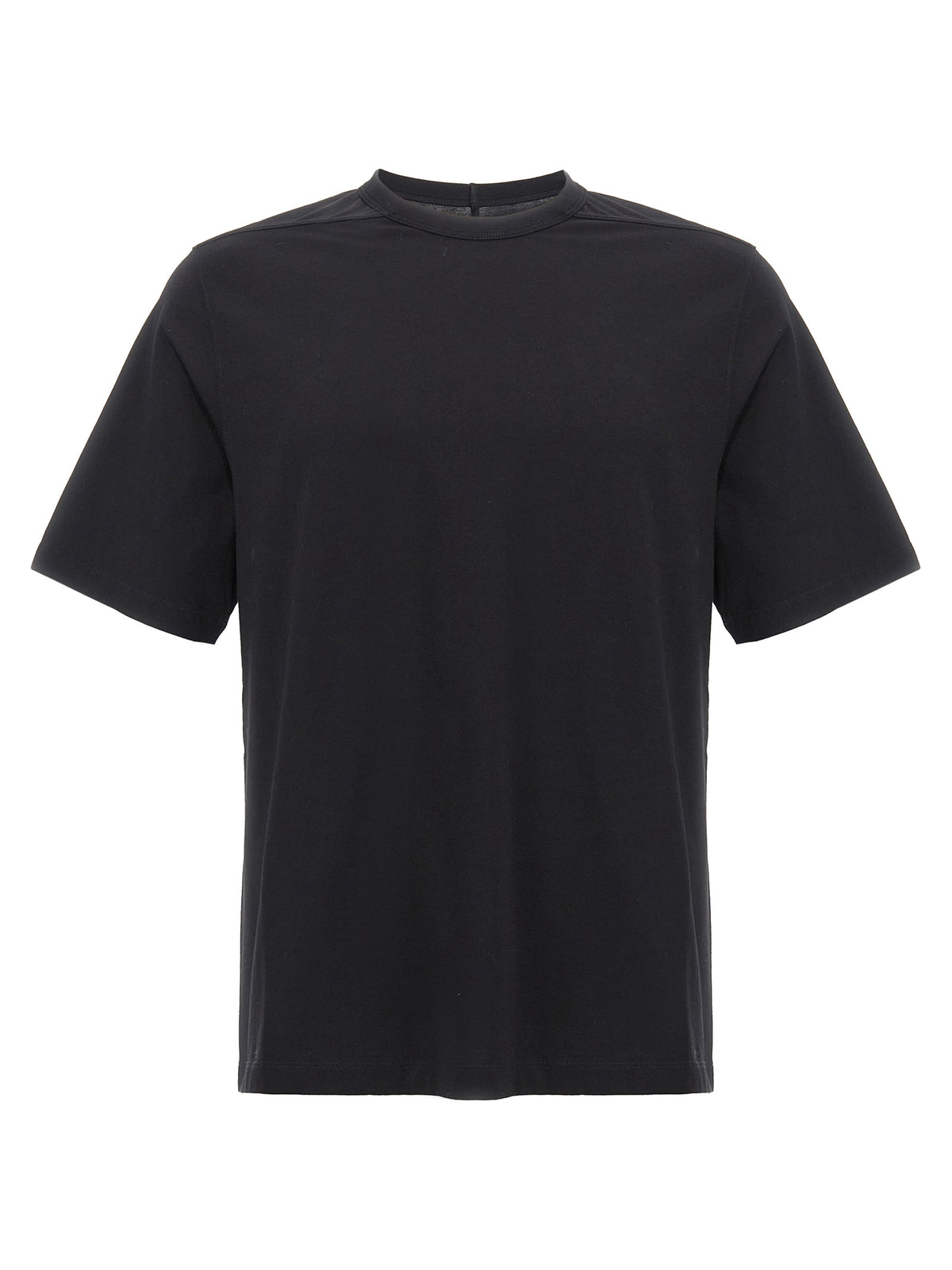 Rick Owens Black Cotton 'Brad T' T-Shirt