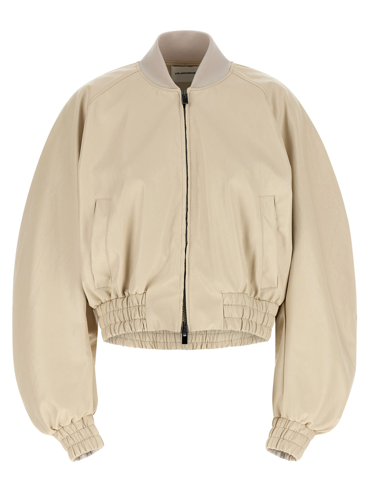 The Andamane Sierra Beige Bomber Jacket